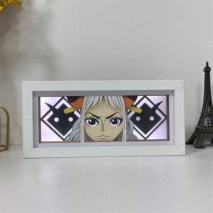 Anime theme RGB paper carving lamp, multi-color mode, remote control dimming