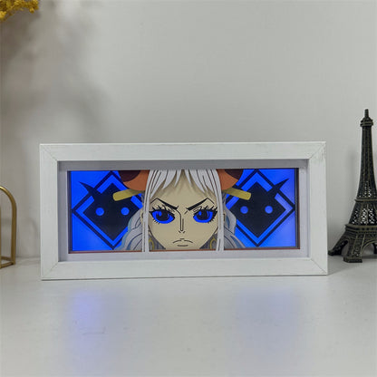 Anime theme RGB paper carving lamp, multi-color mode, remote control dimming