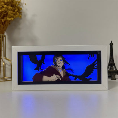 Anime theme RGB paper carving lamp, multi-color mode, remote control dimming