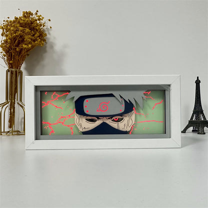 Anime theme RGB paper carving lamp, multi-color mode, remote control dimming