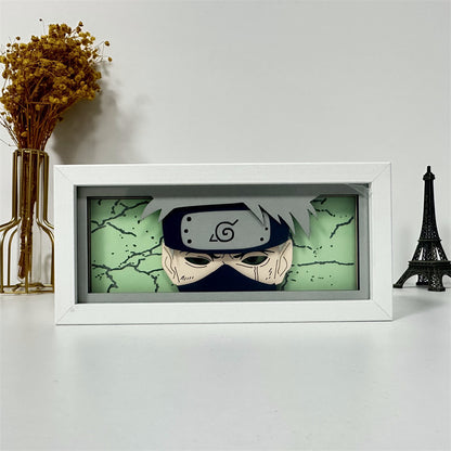 Anime theme RGB paper carving lamp, multi-color mode, remote control dimming