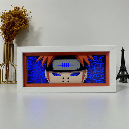 Anime theme RGB paper carving lamp, multi-color mode, remote control dimming