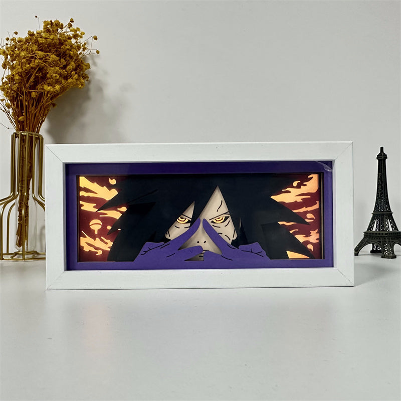 Anime theme RGB paper carving lamp, multi-color mode, remote control dimming