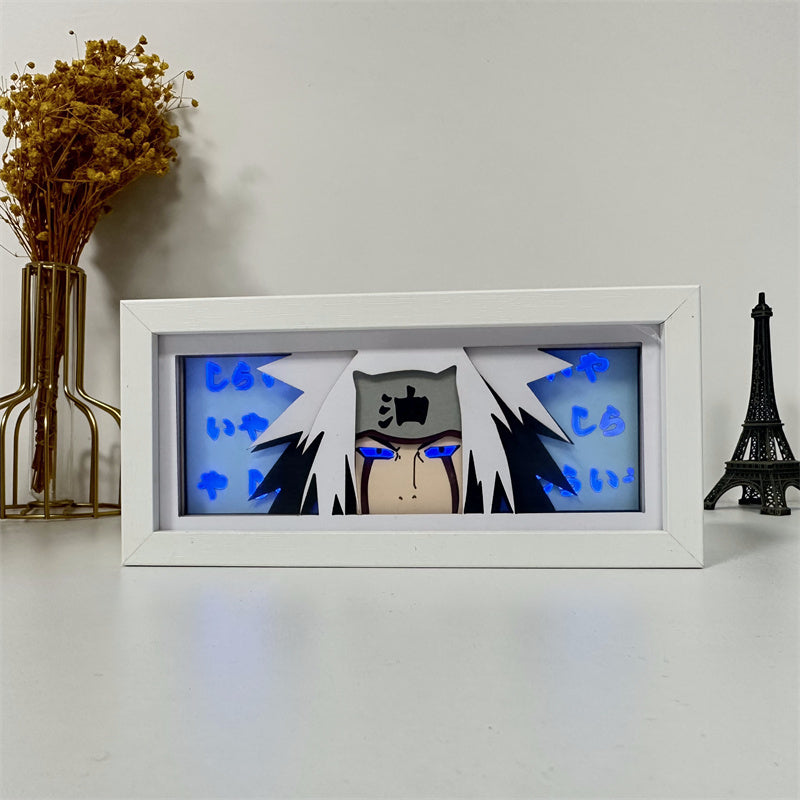 Anime theme RGB paper carving lamp, multi-color mode, remote control dimming