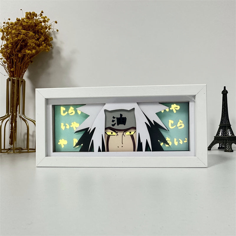 Anime theme RGB paper carving lamp, multi-color mode, remote control dimming