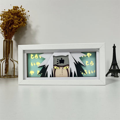 Anime theme RGB paper carving lamp, multi-color mode, remote control dimming