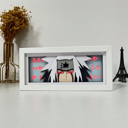 Anime theme RGB paper carving lamp, multi-color mode, remote control dimming