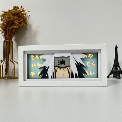 Anime theme RGB paper carving lamp, multi-color mode, remote control dimming