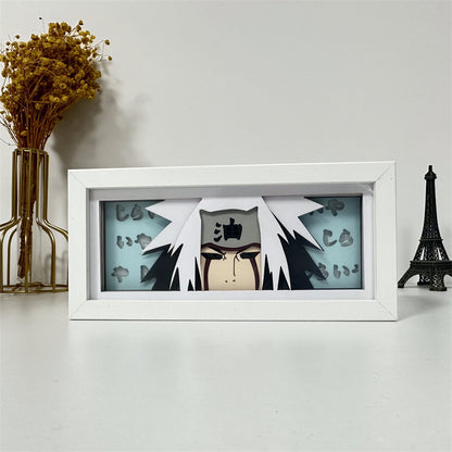 Anime theme RGB paper carving lamp, multi-color mode, remote control dimming