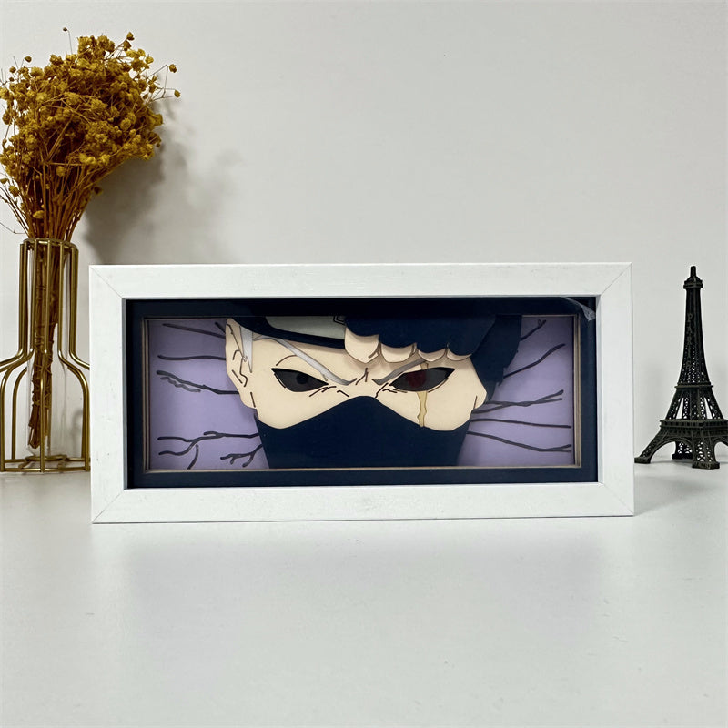 Anime theme RGB paper carving lamp, multi-color mode, remote control dimming