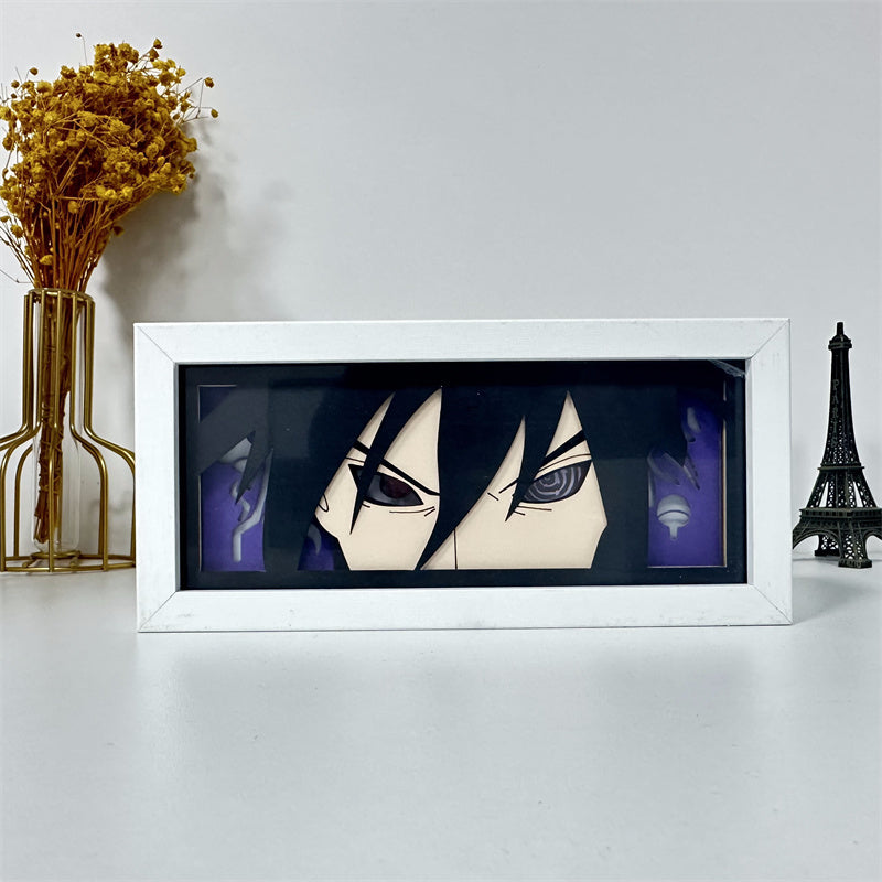 Anime theme RGB paper carving lamp, multi-color mode, remote control dimming