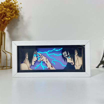Anime theme RGB paper carving lamp, multi-color mode, remote control dimming