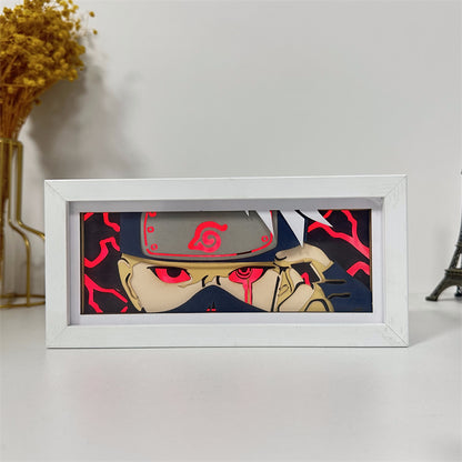 Anime theme RGB paper carving lamp, multi-color mode, remote control dimming