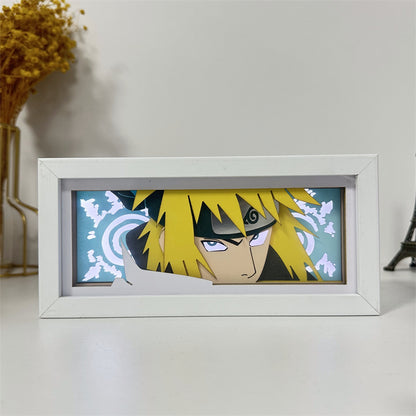 Anime theme RGB paper carving lamp, multi-color mode, remote control dimming