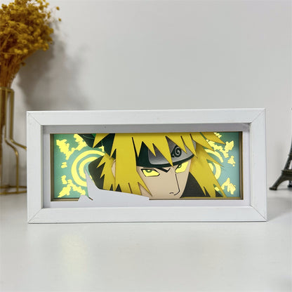 Anime theme RGB paper carving lamp, multi-color mode, remote control dimming