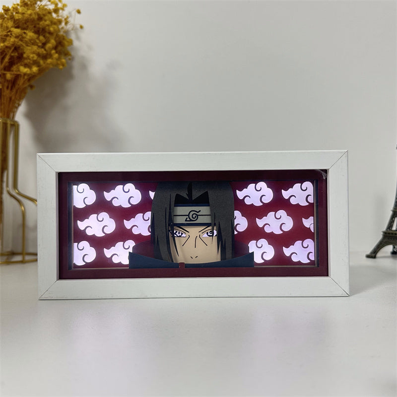 Anime theme RGB paper carving lamp, multi-color mode, remote control dimming