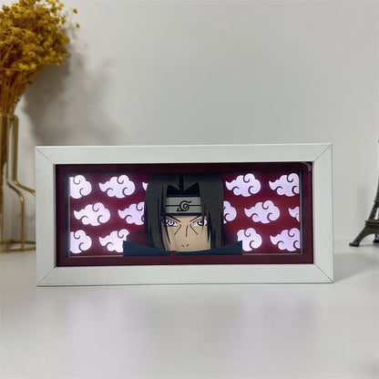 Anime theme RGB paper carving lamp, multi-color mode, remote control dimming