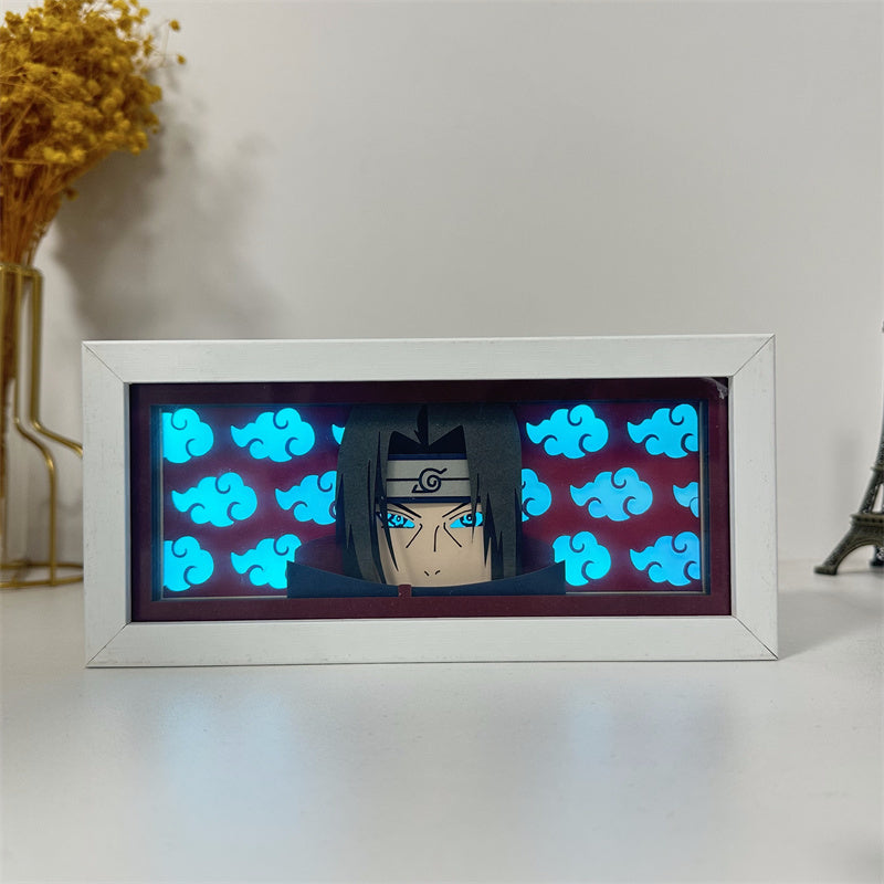 Anime theme RGB paper carving lamp, multi-color mode, remote control dimming