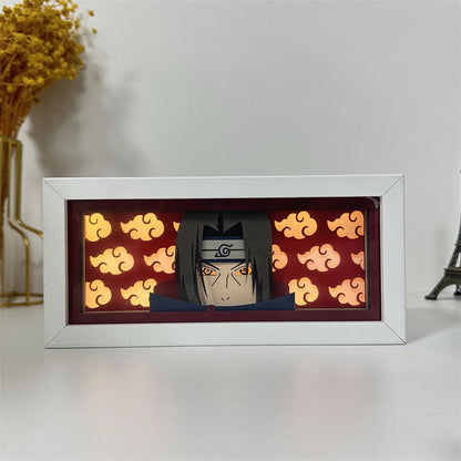 Anime theme RGB paper carving lamp, multi-color mode, remote control dimming