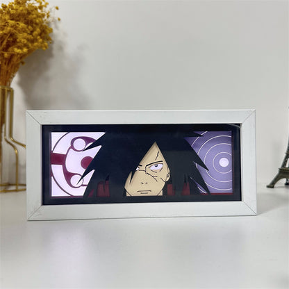 Anime theme RGB paper carving lamp, multi-color mode, remote control dimming