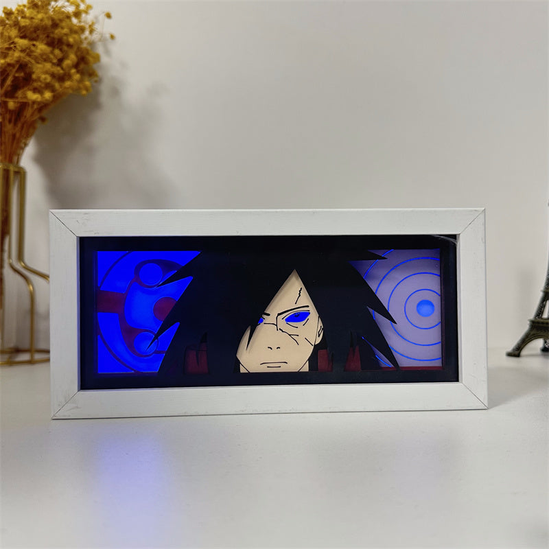 Anime theme RGB paper carving lamp, multi-color mode, remote control dimming