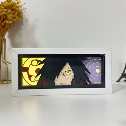 Anime theme RGB paper carving lamp, multi-color mode, remote control dimming