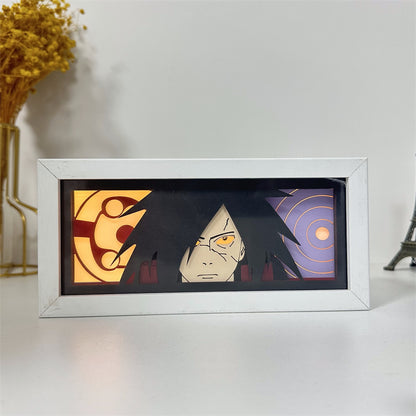 Anime theme RGB paper carving lamp, multi-color mode, remote control dimming