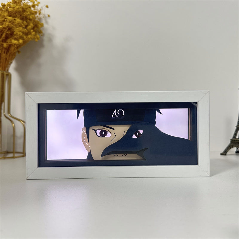 Anime theme RGB paper carving lamp, multi-color mode, remote control dimming