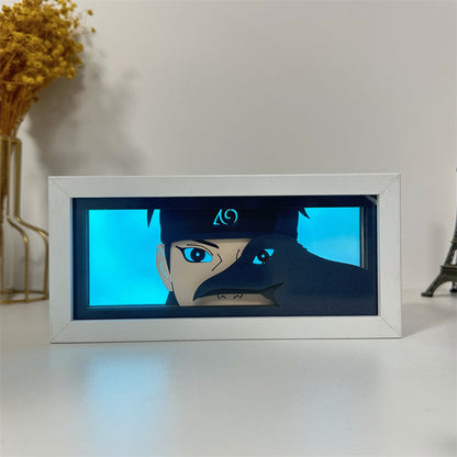 Anime theme RGB paper carving lamp, multi-color mode, remote control dimming