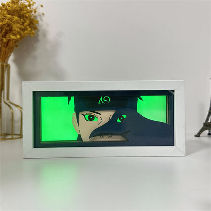 Anime theme RGB paper carving lamp, multi-color mode, remote control dimming