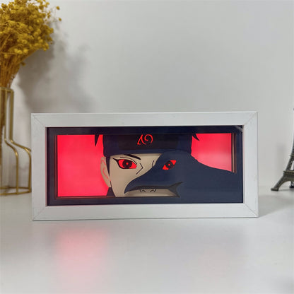 Anime theme RGB paper carving lamp, multi-color mode, remote control dimming