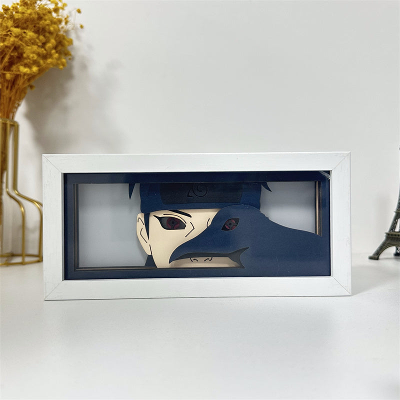 Anime theme RGB paper carving lamp, multi-color mode, remote control dimming