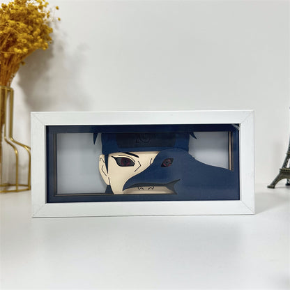 Anime theme RGB paper carving lamp, multi-color mode, remote control dimming