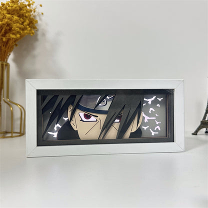 Anime theme RGB paper carving lamp, multi-color mode, remote control dimming