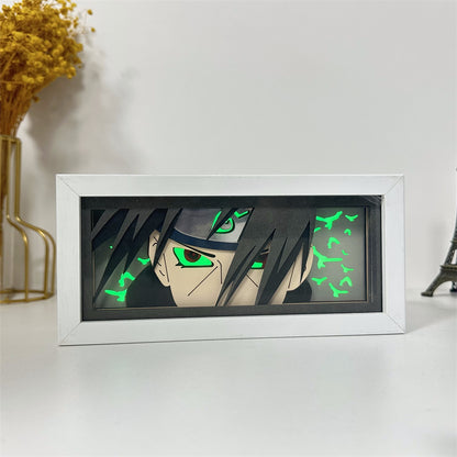 Anime theme RGB paper carving lamp, multi-color mode, remote control dimming