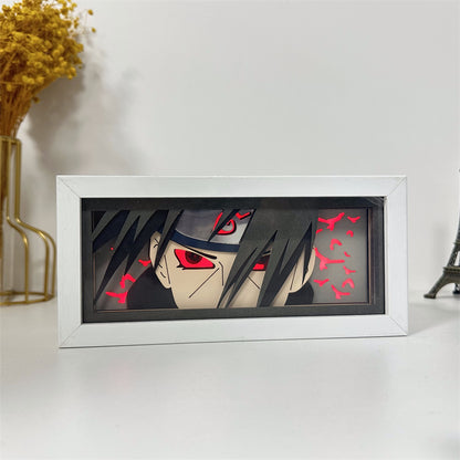 Anime theme RGB paper carving lamp, multi-color mode, remote control dimming