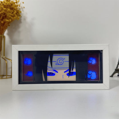 Anime theme RGB paper carving lamp, multi-color mode, remote control dimming