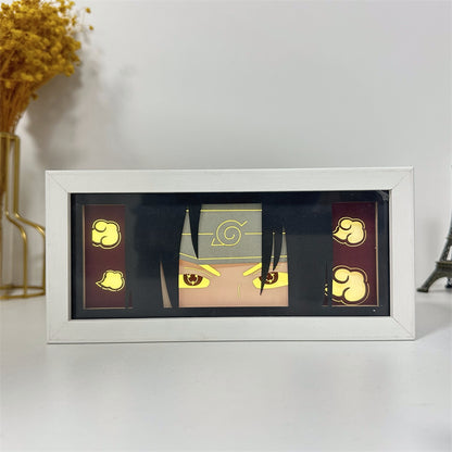 Anime theme RGB paper carving lamp, multi-color mode, remote control dimming