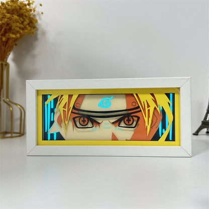 Anime theme RGB paper carving lamp, multi-color mode, remote control dimming