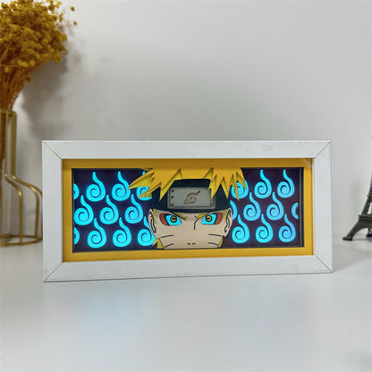 Anime theme RGB paper carving lamp, multi-color mode, remote control dimming