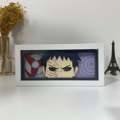 Anime theme RGB paper carving lamp, multi-color mode, remote control dimming