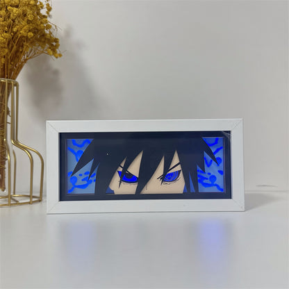 Anime theme RGB paper carving lamp, multi-color mode, remote control dimming
