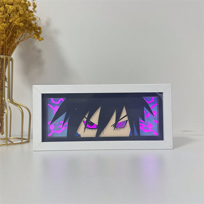 Anime theme RGB paper carving lamp, multi-color mode, remote control dimming