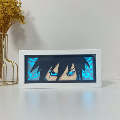 Anime theme RGB paper carving lamp, multi-color mode, remote control dimming