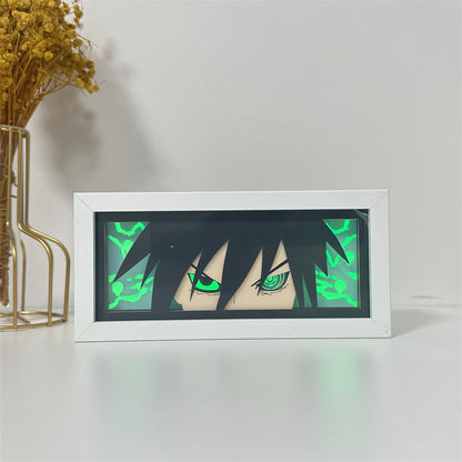 Anime theme RGB paper carving lamp, multi-color mode, remote control dimming