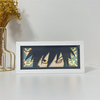 Anime theme RGB paper carving lamp, multi-color mode, remote control dimming