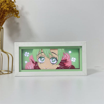 Anime-Themed RGB Paper Carving Lamp, Multi-Color Modes, with Remote & Touch Dimming