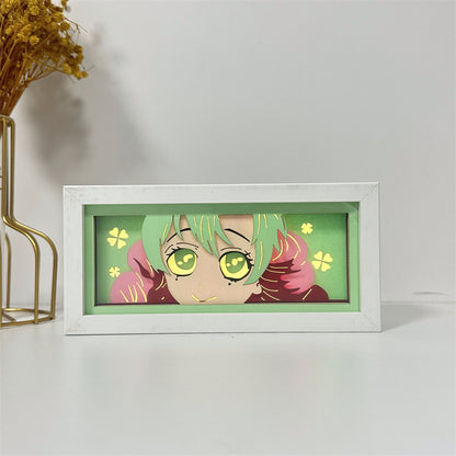 Anime-Themed RGB Paper Carving Lamp, Multi-Color Modes, with Remote & Touch Dimming