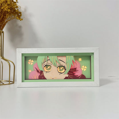 Anime-Themed RGB Paper Carving Lamp, Multi-Color Modes, with Remote & Touch Dimming