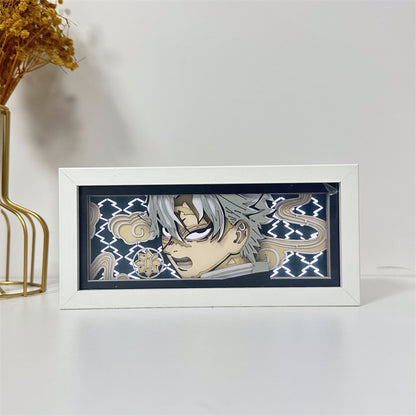 Anime-Themed RGB Paper Carving Lamp, Multi-Color Modes, with Remote & Touch Dimming